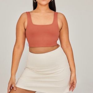 Girlfriend Collective Tommy Bra XS Brick Red